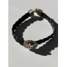 King Baby Skeleton Leather & 925 Sterling Silver Bracelet