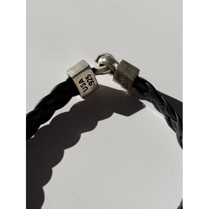 King Baby Skeleton Leather & 925 Sterling Silver Bracelet