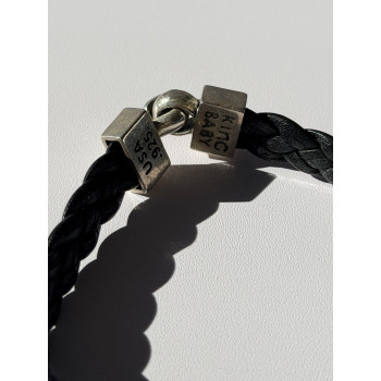 King Baby Skeleton Leather & 925 Sterling Silver Bracelet