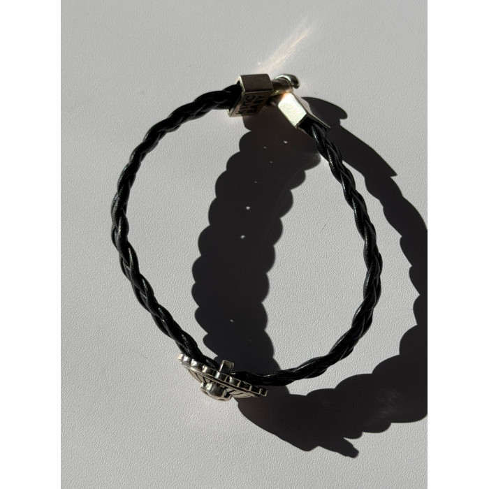 King Baby Skeleton Leather & 925 Sterling Silver Bracelet