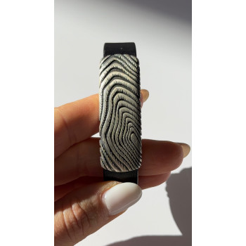 Vintage David Yurman Leather & 925 Sterling Silver Bracelet