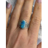 Vintage 925 Sterling Silver Turquoise Ring Size 9