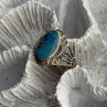 Vintage 925 Sterling Silver Turquoise Ring Size 9