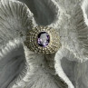 Elegant Design 925 Sterling Silver Amethyst Ring Size 6
