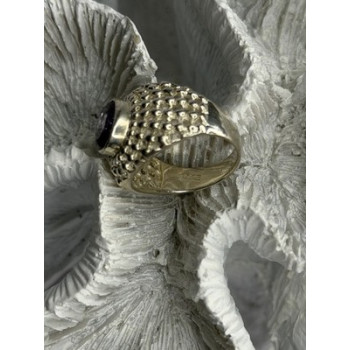 Elegant Design 925 Sterling Silver Amethyst Ring Size 6