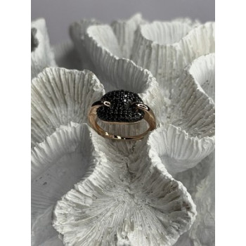 925 Sterling Silver White & Green Cz Band Ring Size 6