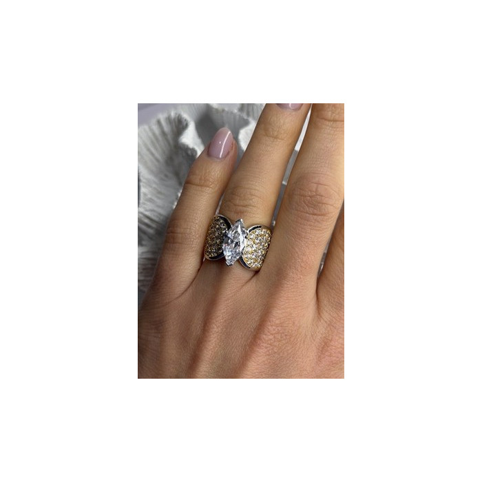 925 Sterling Silver Cz Ring Size 6