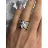 925 Sterling Silver Cz Ring Size 6