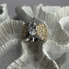 925 Sterling Silver Cz Ring Size 6
