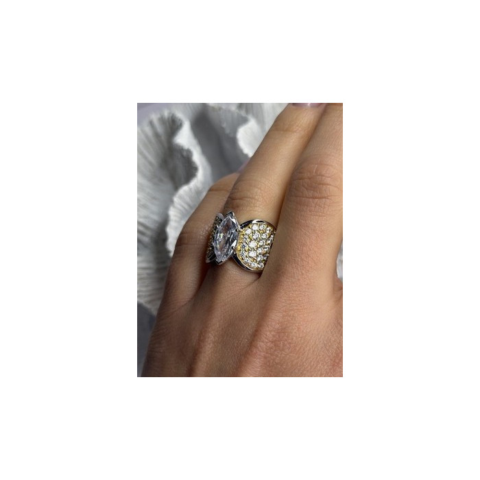 925 Sterling Silver Cz Ring Size 6