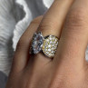 925 Sterling Silver Cz Ring Size 6
