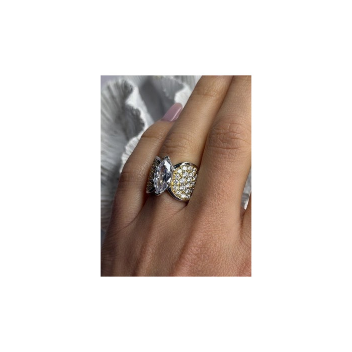 925 Sterling Silver Cz Ring Size 6