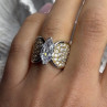 925 Sterling Silver Cz Ring Size 6