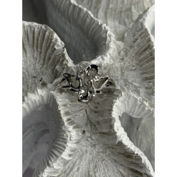 JWBR 925 Sterling Silver 0.07 ct Diamond Heart Ring Size 7