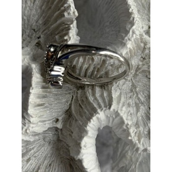 JWBR 925 Sterling Silver 0.07 ct Diamond Heart Ring Size 7