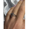 JWBR 925 Sterling Silver 0.07 ct Diamond Heart Ring Size 7