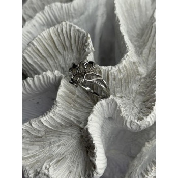 JWBR 925 Sterling Silver 0.07 ct Diamond Heart Ring Size 7