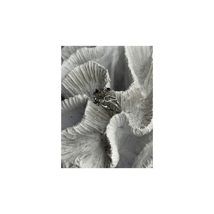 JWBR 925 Sterling Silver 0.07 ct Diamond Heart Ring Size 7