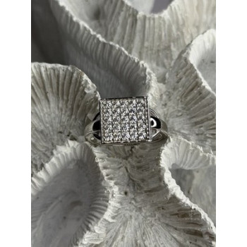 BBJ 925 Sterling Silver Cz Ring Size 10