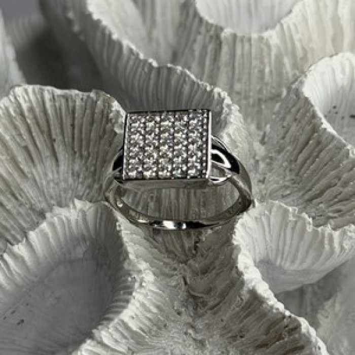 BBJ 925 Sterling Silver Cz Ring Size 10