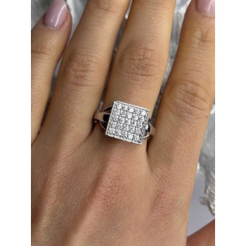 BBJ 925 Sterling Silver Cz Ring Size 10