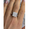 BBJ 925 Sterling Silver Cz Ring Size 10