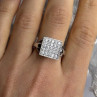 BBJ 925 Sterling Silver Cz Ring Size 10