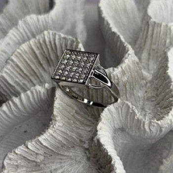 BBJ 925 Sterling Silver Cz Ring Size 10
