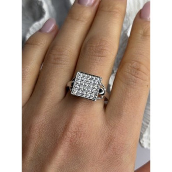 BBJ 925 Sterling Silver Cz Ring Size 10