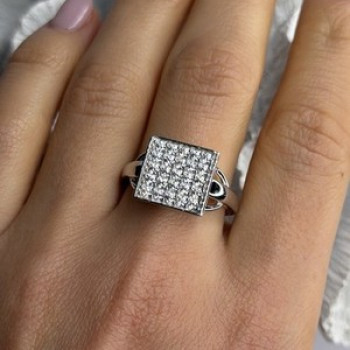 BBJ 925 Sterling Silver Cz Ring Size 10