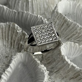 BBJ 925 Sterling Silver Cz Ring Size 10
