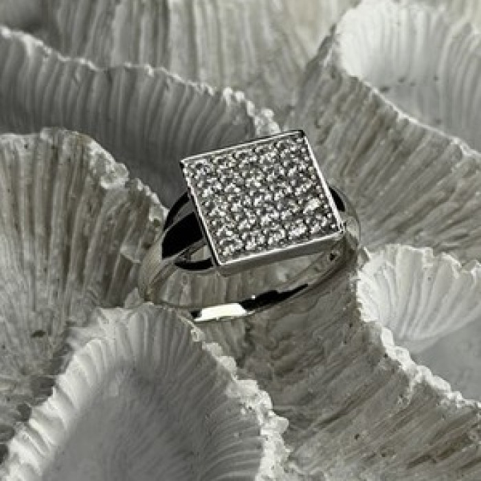 BBJ 925 Sterling Silver Cz Ring Size 10