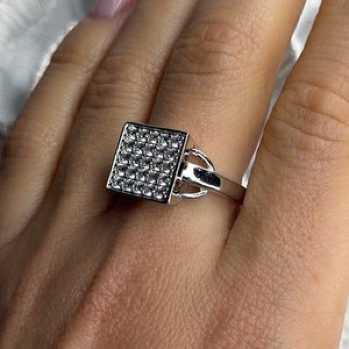 BBJ 925 Sterling Silver Cz Ring Size 10
