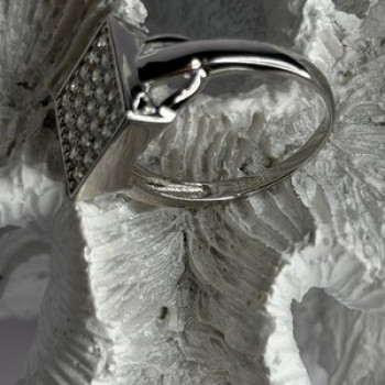 BBJ 925 Sterling Silver Cz Ring Size 10
