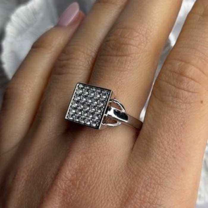 BBJ 925 Sterling Silver Cz Ring Size 10