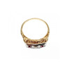 14K YELLOW GOLD RUBIES & DIAMOND RING SIZE 8