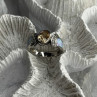 925 Sterling Silver Citrine & Opal & Beryl Ring Size 7