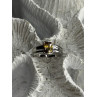 Elegant 925 Sterling Silver Citrine Ring Size 5