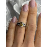 Elegant 925 Sterling Silver Citrine Ring Size 5