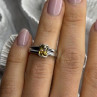 Elegant 925 Sterling Silver Citrine Ring Size 5