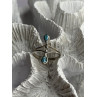 925 Sterling Silver Turquoise Ring Size 6.5