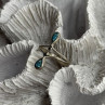 925 Sterling Silver Turquoise Ring Size 6.5