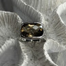 925 Sterling Silver Brown Tourmaline Ring Size 7