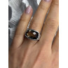 925 Sterling Silver Brown Tourmaline Ring Size 7