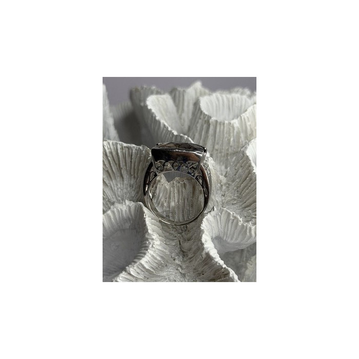 925 Sterling Silver Brown Tourmaline Ring Size 7