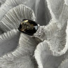 925 Sterling Silver Brown Tourmaline Ring Size 7