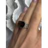 925 Sterling Silver Brown Tourmaline Ring Size 7