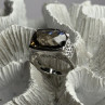 925 Sterling Silver Brown Tourmaline Ring Size 7