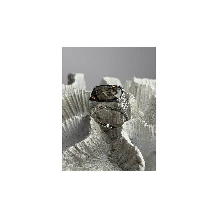 925 Sterling Silver Brown Tourmaline Ring Size 7