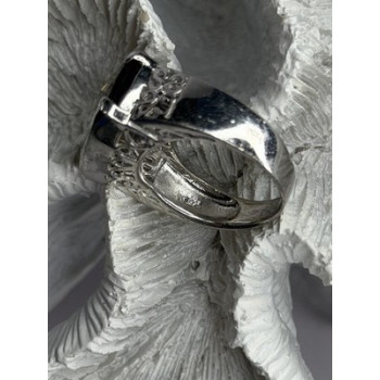 925 Sterling Silver Brown Tourmaline Ring Size 7